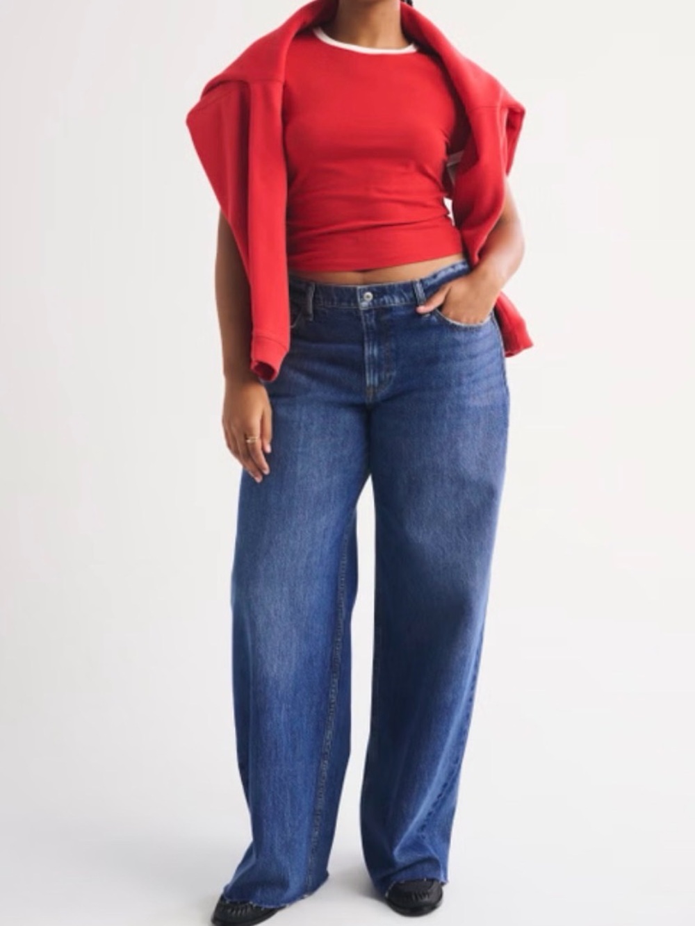 Abercrombie & Fitch Straight-Leg Women's Jeans - Dark Indigo